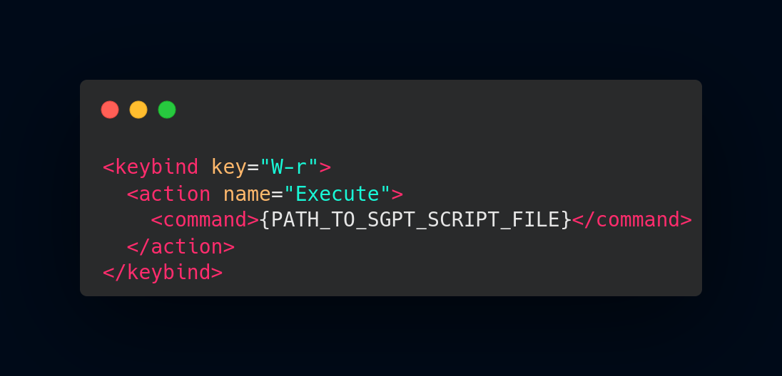 ChatGPT Openbox shortcut